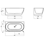 Vera Corner Freestanding Bath 1500/1700mm - Image 5