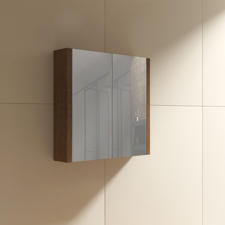 Tianna 750mm Mirror Cabinet Walnut