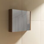 Tiana 900 Mirror Cabinet in Walnut