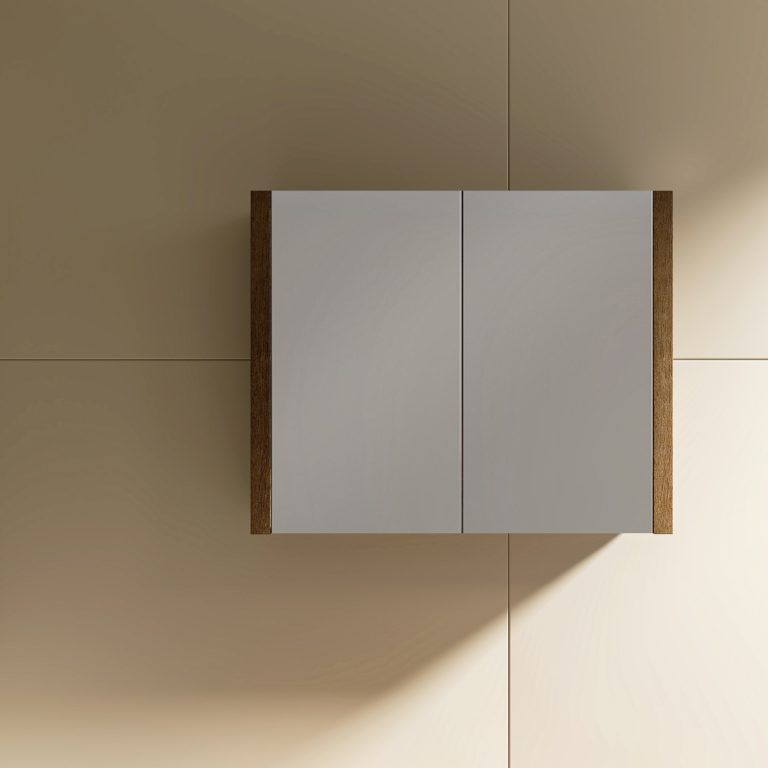 Tiana 900 Mirror Cabinet in Walnut