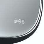 RADIANT OLËK Round Frontlit Framed LED Mirror - Image 6