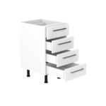 Q range 4 Drawer Base Unit 450mm - Image 3