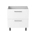 Q range 2 Drawer Base Unit 800mm - Image 4