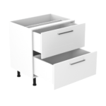 Q range 2 Drawer Base Unit 800mm - Image 3
