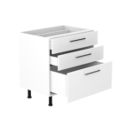 Q range 3 Drawer Base Unit 800mm - Image 3