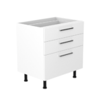 Q range 3 Drawer Base Unit 800mm