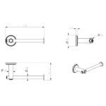 BELLA VISTA Mica Heritage Toilet Roll Holder - Image 7