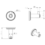 BELLA VISTA Mica Heritage Robe Hook - Image 7
