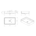 Astera Stone Basin 500x360x120mm - Image 8