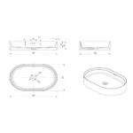 Idra Stone Basin 580x380x120mm - Image 8
