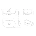 Elysia Stone Basin Left 430x430x135 - Image 7