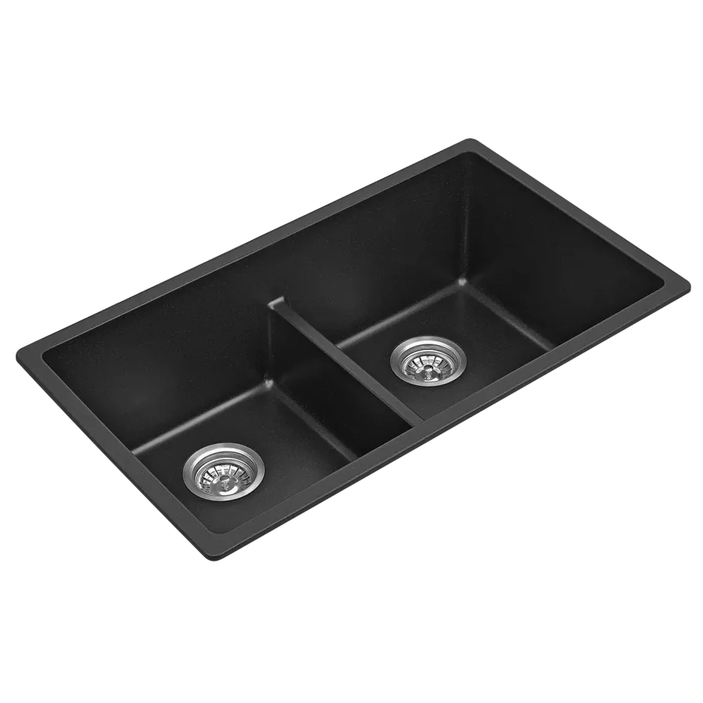 Fomos Sink 790 x 460mm – Double Bowl 2 Granite Kitchen Sink 790 x 460mm - Image 1