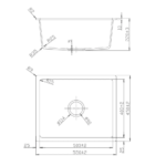 Granite Kitchen Sink 550 x 450mm - Image 4